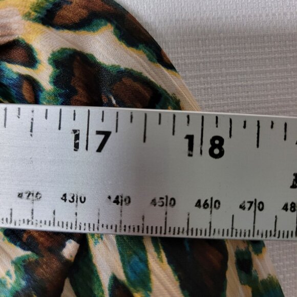 Jessica Simpson Tunic Top Sz XL Long sleeve Layla Cheetah Ferns Print NWT - Picture 8 of 15